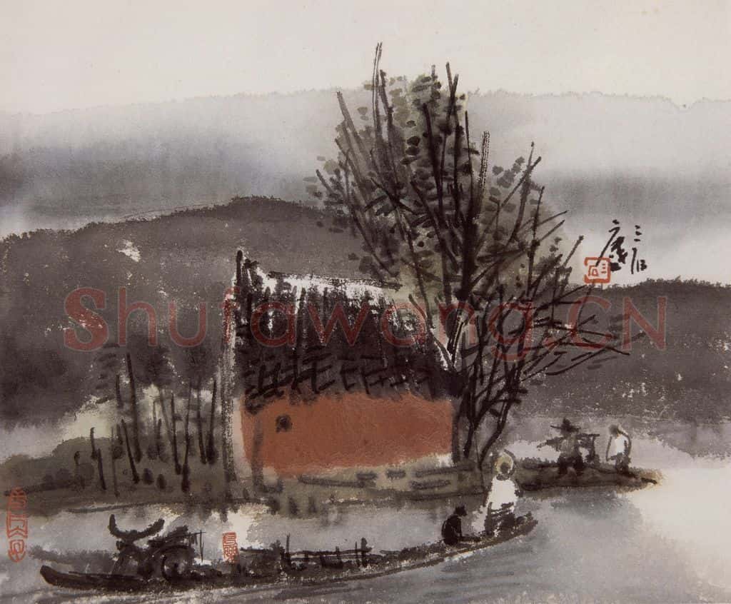 1999年 曾宓《山水册页》书画作品