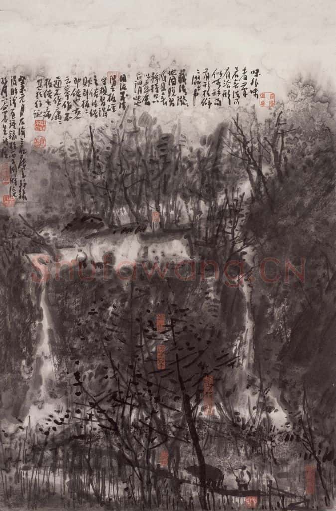 2003年 曾宓《溪山牧归》书画作品