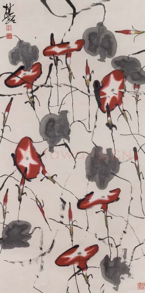 1997年 张桂铭《升腾》书画作品