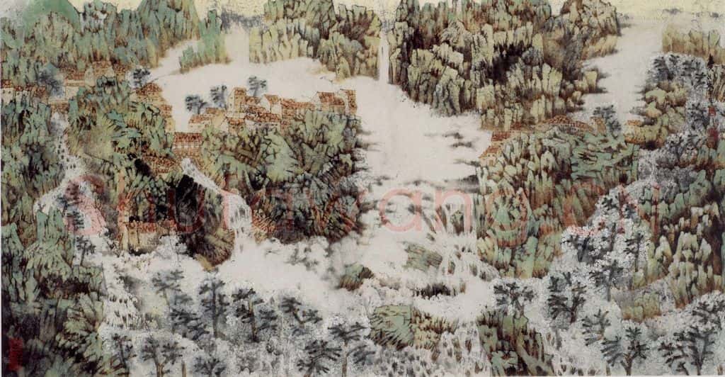 1998年 卓鹤君《春》书画作品