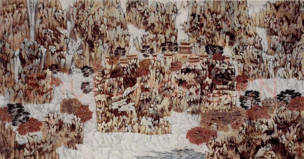 1998年 卓鹤君《秋》书画作品