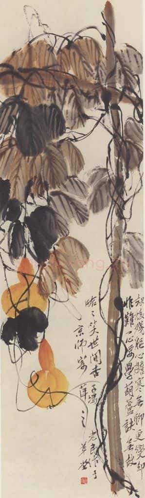 齐白石《葫芦图》书画作品