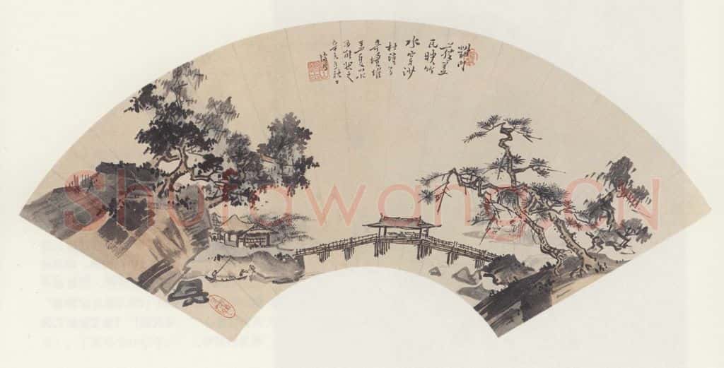1931年 溥儒《杜甫诗意图》书画作品