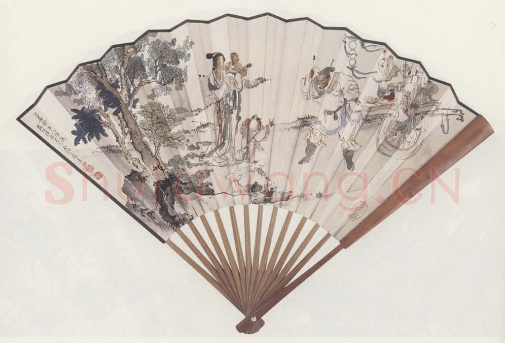 徐操《货郎图》书画作品