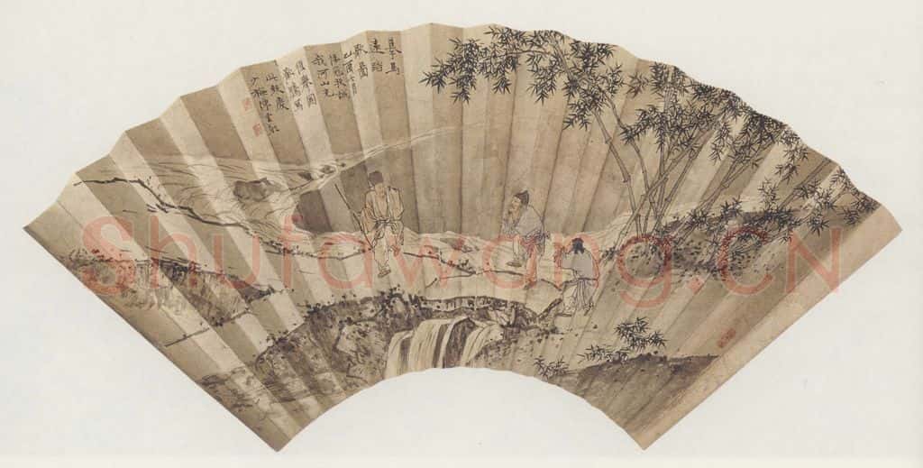 1945年 陈少梅《踏歌图》书画作品