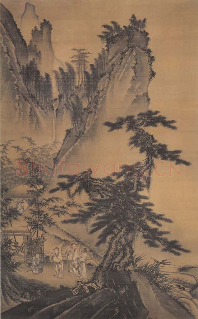 明代 戴进《三顾茅庐图》书画作品