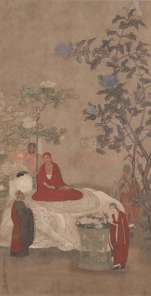 明代 吴彬《佛像图》书画作品