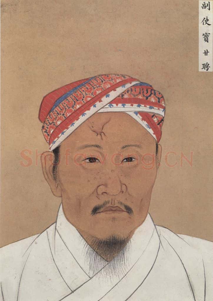 明代 不详《少数民族像》书画作品