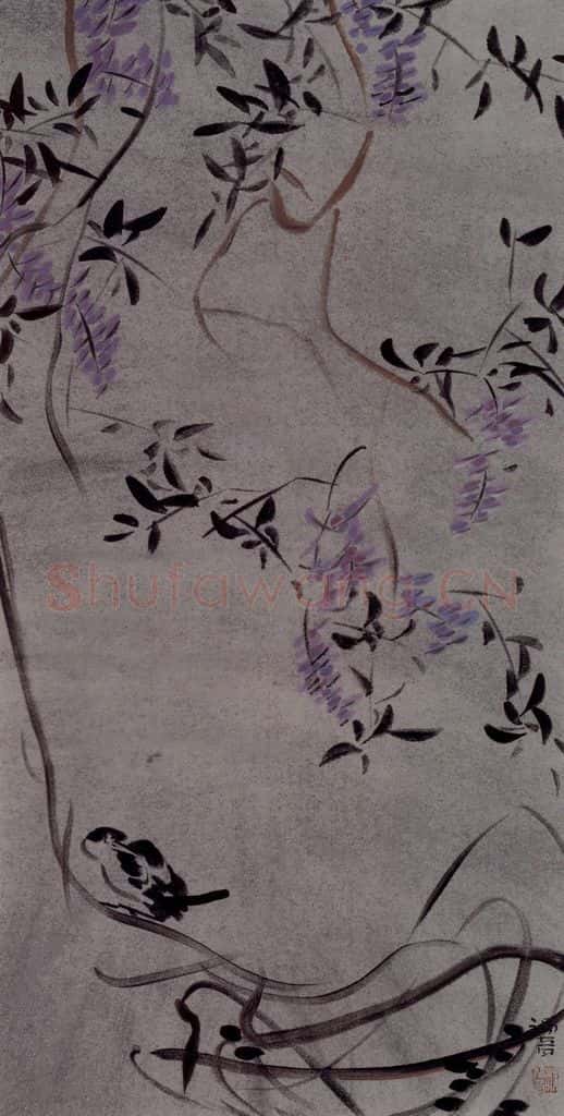 2007年 杨福音《这般庭院》书画作品