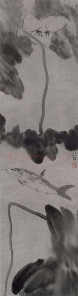 2007年 杨福音《荷风清梦》书画作品