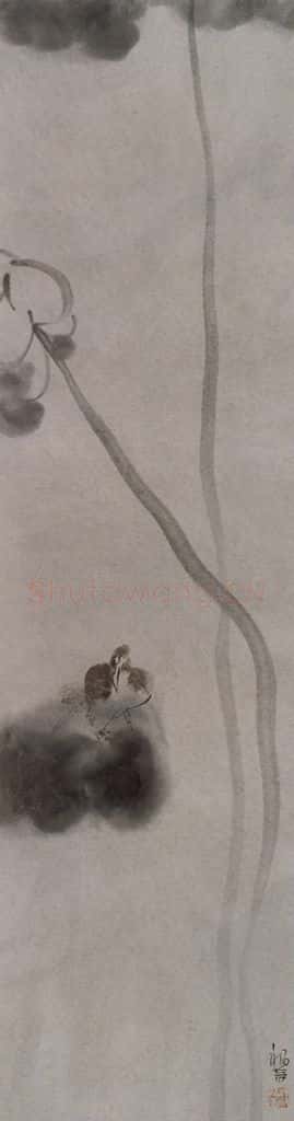2007年 杨福音《闲花似洗》书画作品
