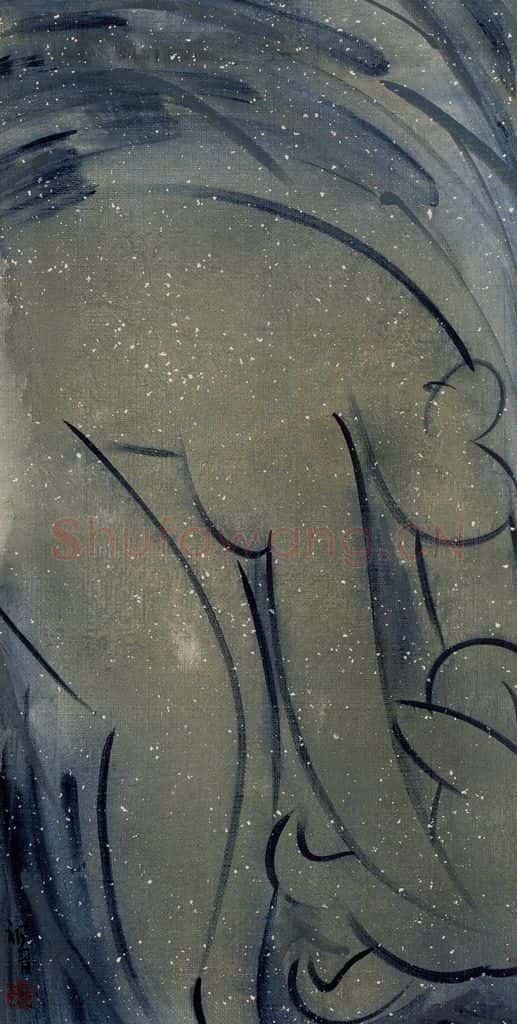 2002年 杨福音《母·子》书画作品