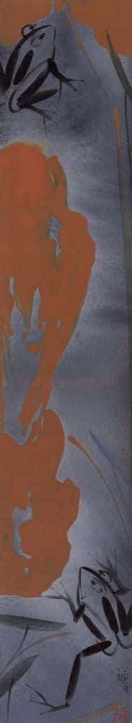 2003年 杨福音《蛙之三》书画作品