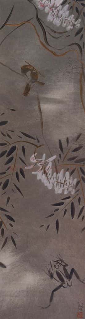 2005年 杨福音《藤荫之一》书画作品