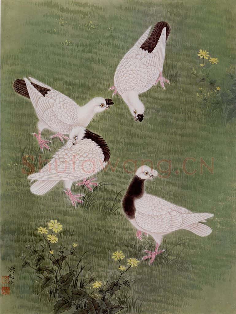 1985年 金鸿钧《暖阳》书画作品
