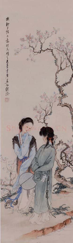 徐燕孙《仕女图》书画作品