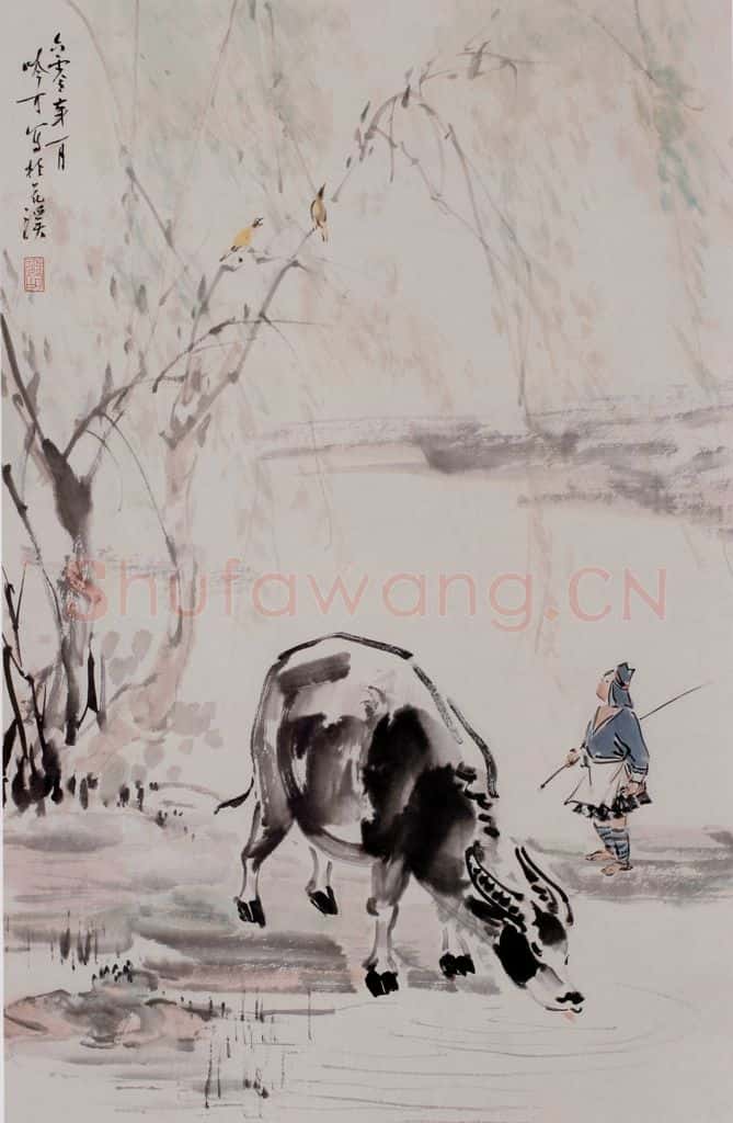 宋吟可《牧牛图》书画作品