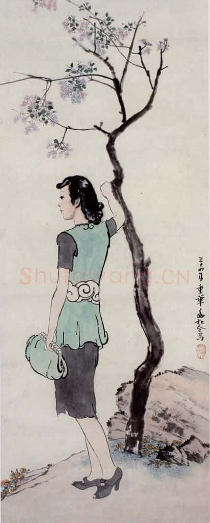  蒋兆和《人物》书画作品