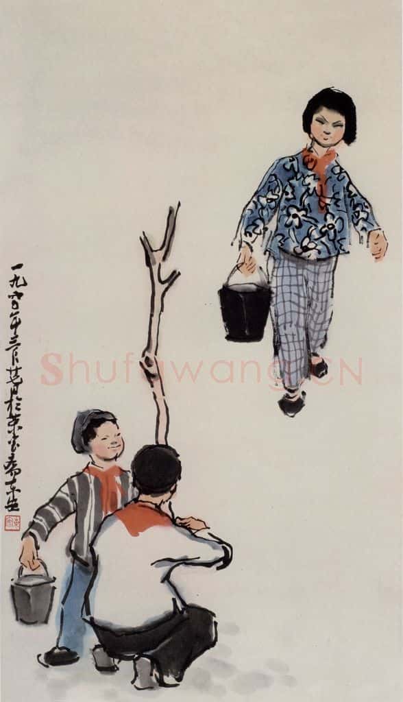 邵宇《人物》书画作品