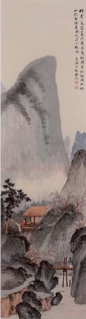 金城《山水》书画作品