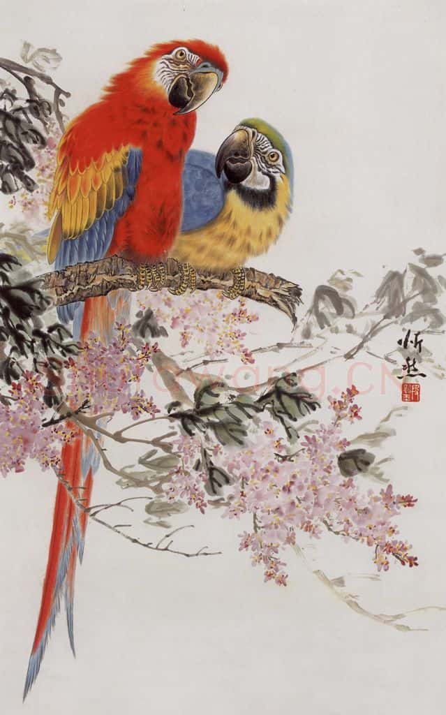 1981年 段忻然《私语》书画作品