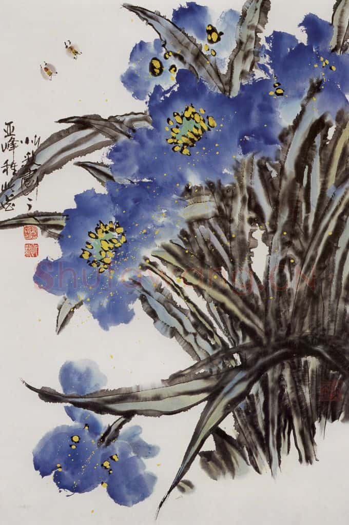 1999年 段忻然《天香》书画作品