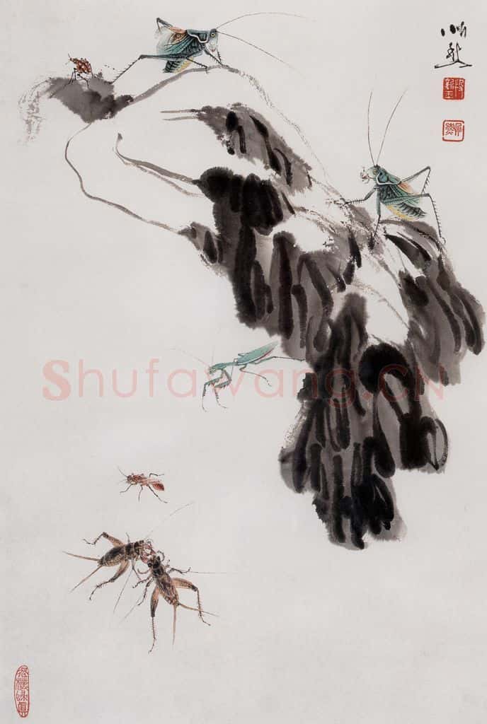 2006年 段忻然《鸣秋》书画作品