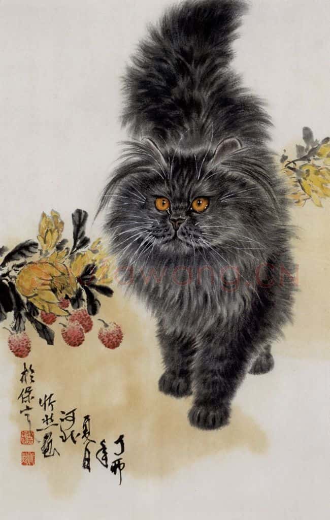 1987年 段忻然《拂风》书画作品