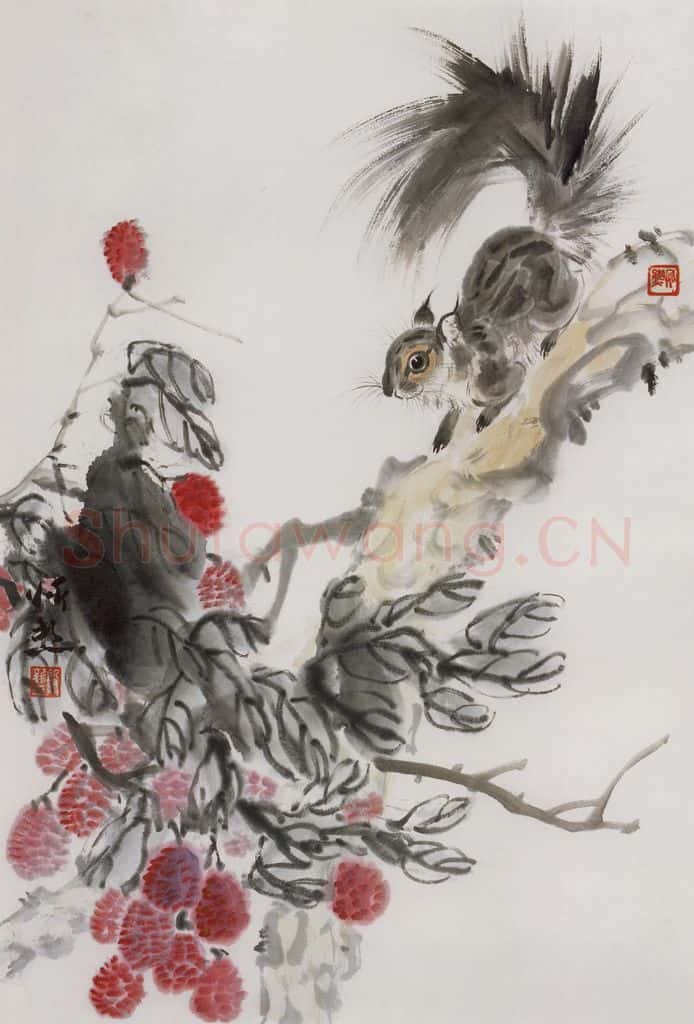 1978年 段忻然《盛夏》书画作品