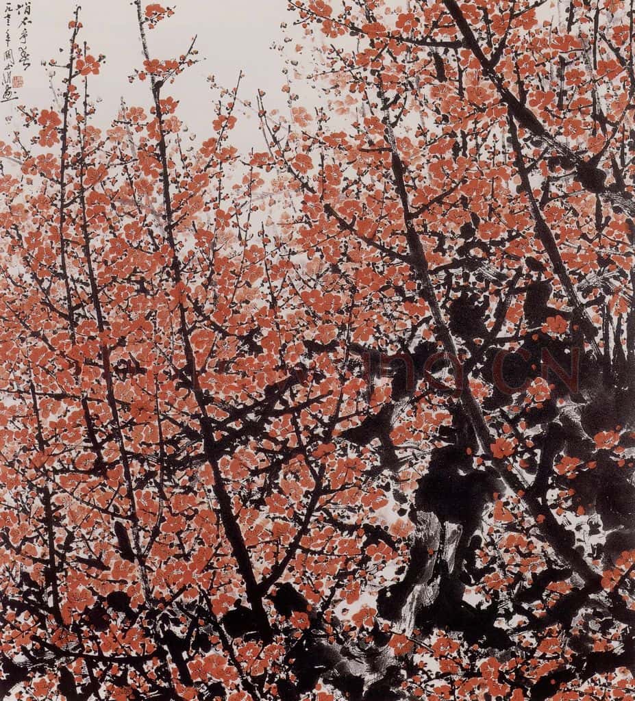 1973年 关山月 俏不争春 书画作品