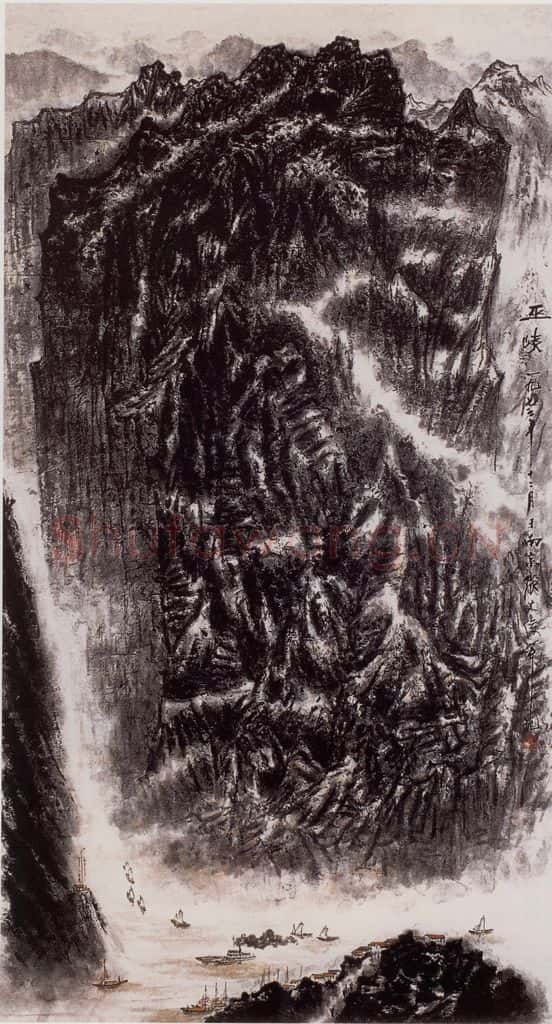 1973年 张文俊 巫峡 书画作品