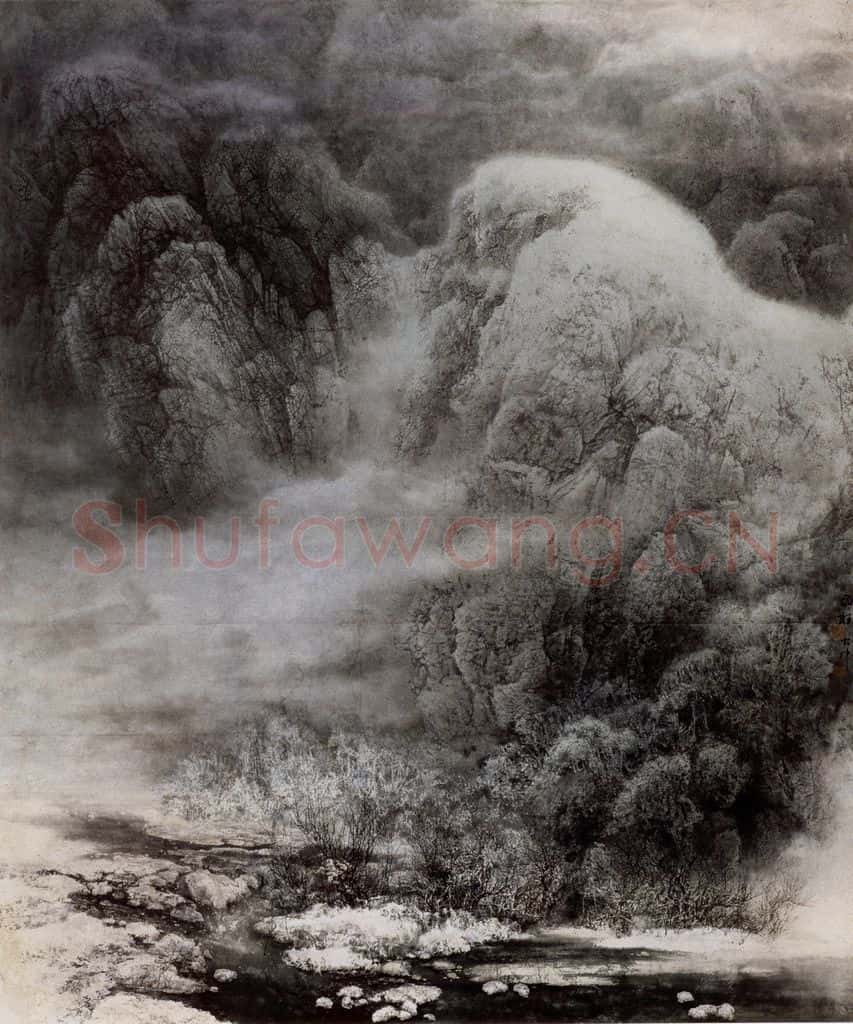 1984年 宋雨桂《苏醒》书画作品