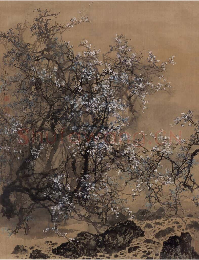 1982年 宋雨桂《春雨》书画作品