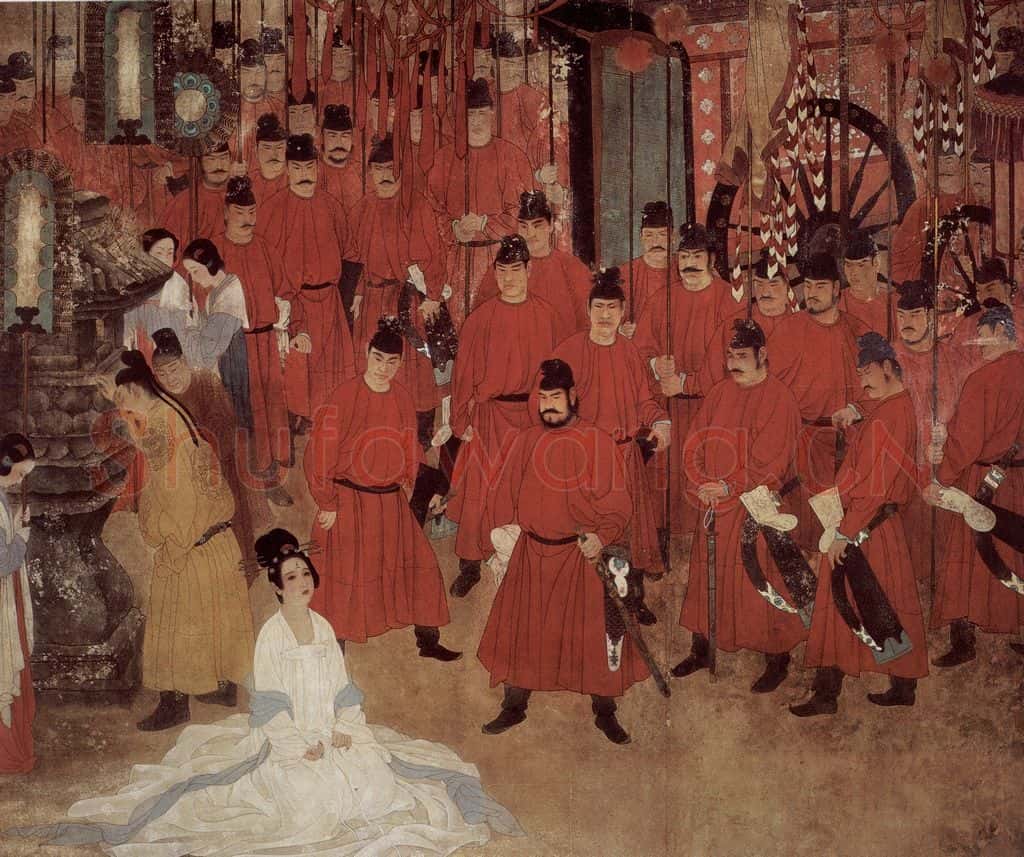 1989年 何家英、高云《古装1-魂系马嵬》书画作品