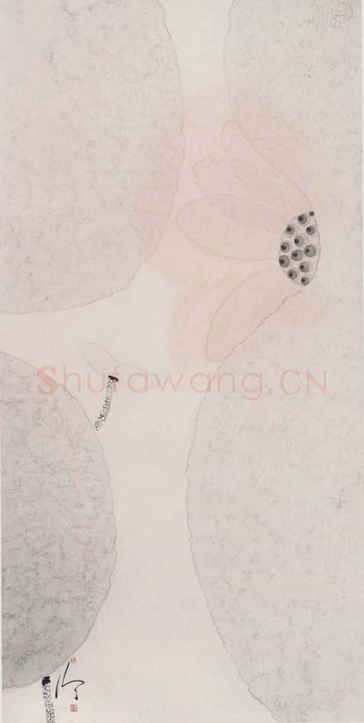 1999年 陈家泠 荷花 书画作品