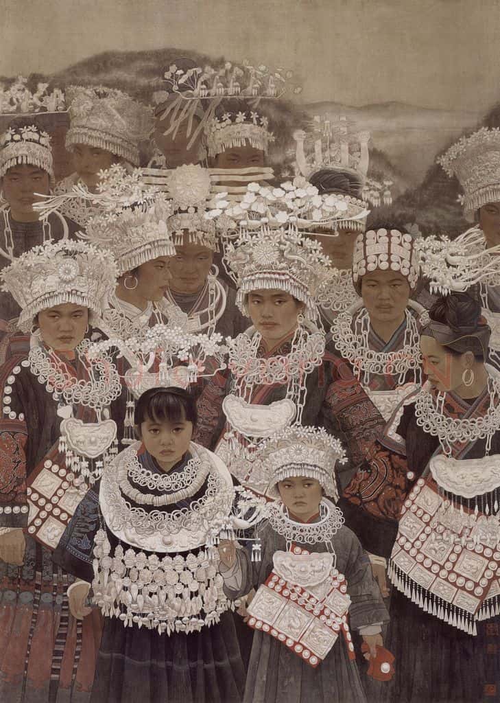 1993年 刘泉义 二月花 书画作品