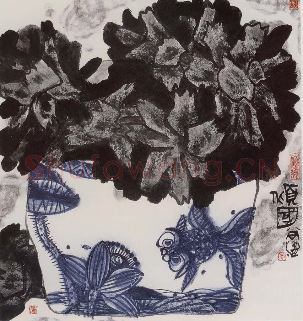 1993年 尚涛 倾国 书画作品