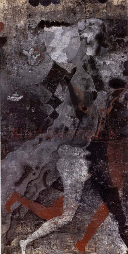 2002年 朱振庚《壶人系列(之三)》书画作品