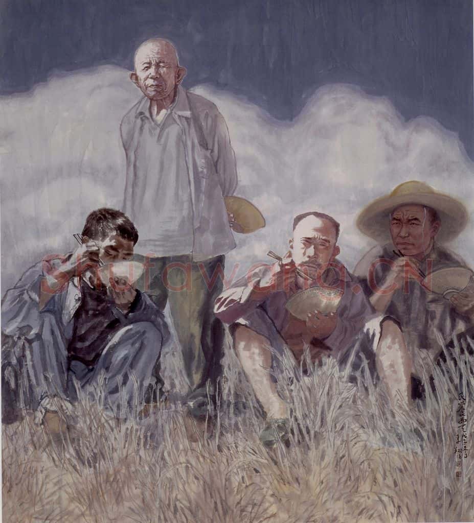2008年 李翔《民以食为天》书画作品