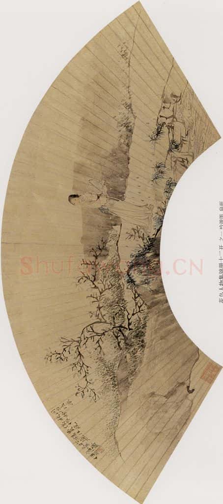 1868年 任伯年《花鸟人物集锦册十二开》书画作品