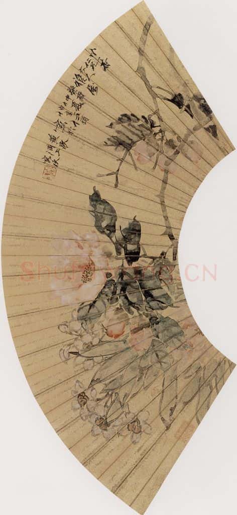1873年 任伯年《花鸟人物集锦册十二开》书画作品