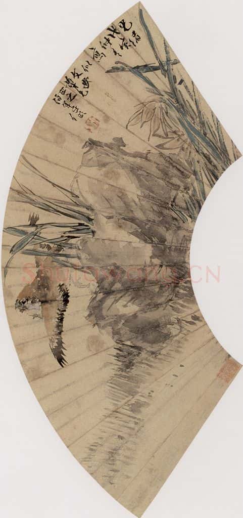 1878年 任伯年《花鸟人物集锦册十二开》书画作品