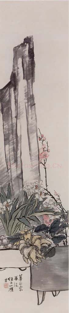 约19世纪70年代初期 任伯年《三清图》书画作品
