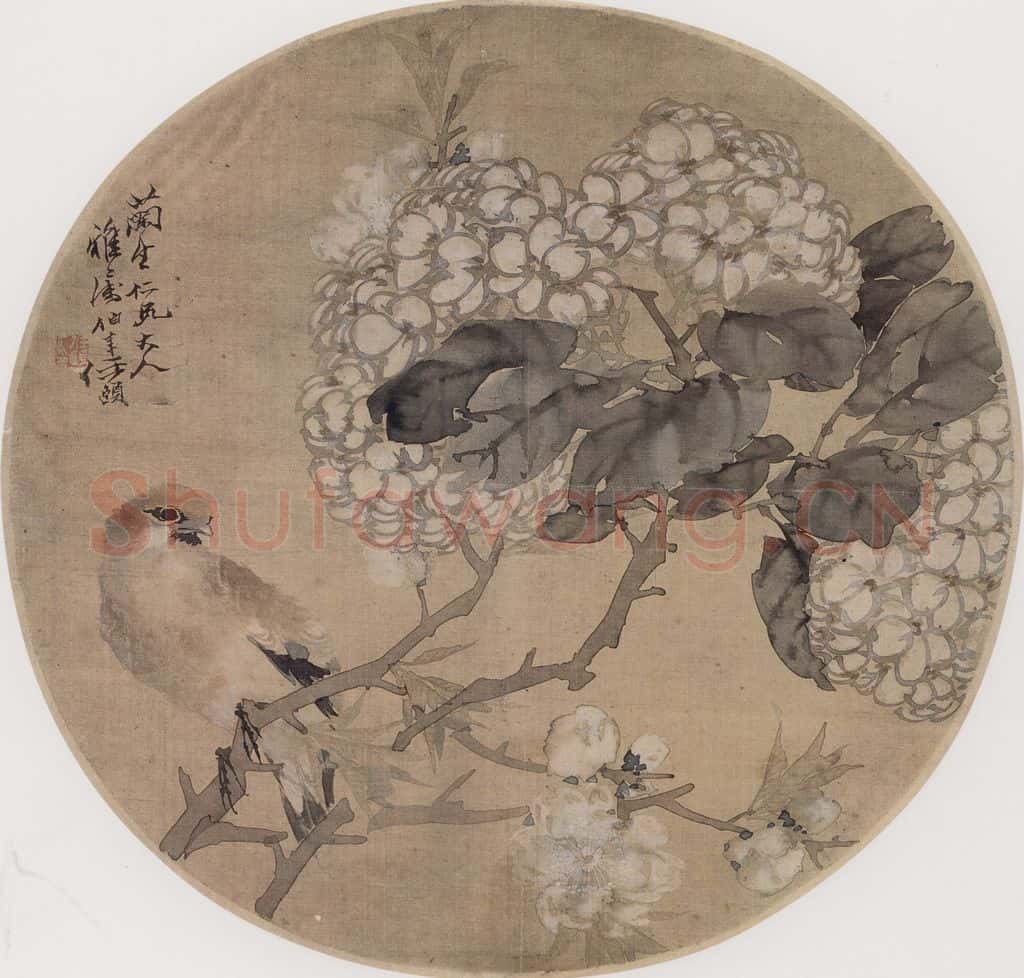 约19世纪70年代初期 任伯年《花鸟》书画作品
