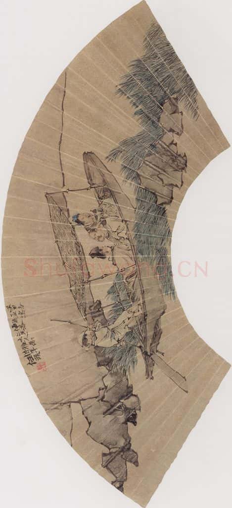 1872年 任伯年《集锦册四》书画作品