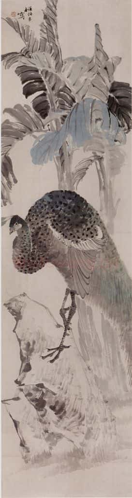 1873年 任伯年《花鸟四条屏》书画作品