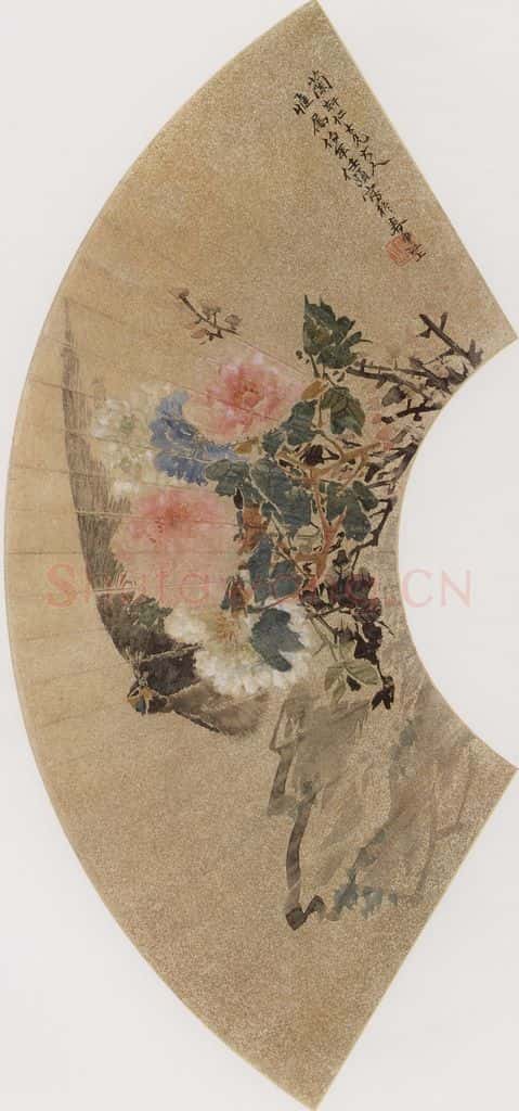 约19世纪70年代中期 任伯年《仕女花鸟册十二开》书画作品