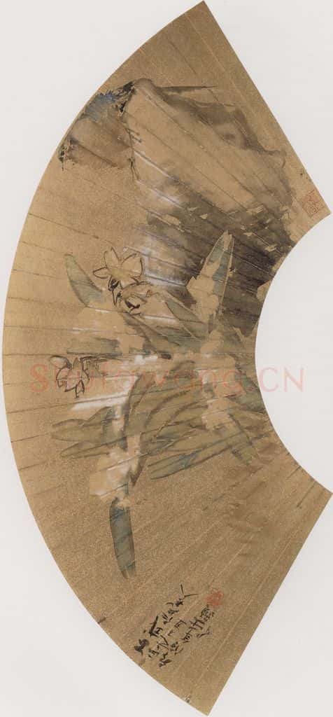 1877年 任伯年《仕女花鸟册十二开》书画作品
