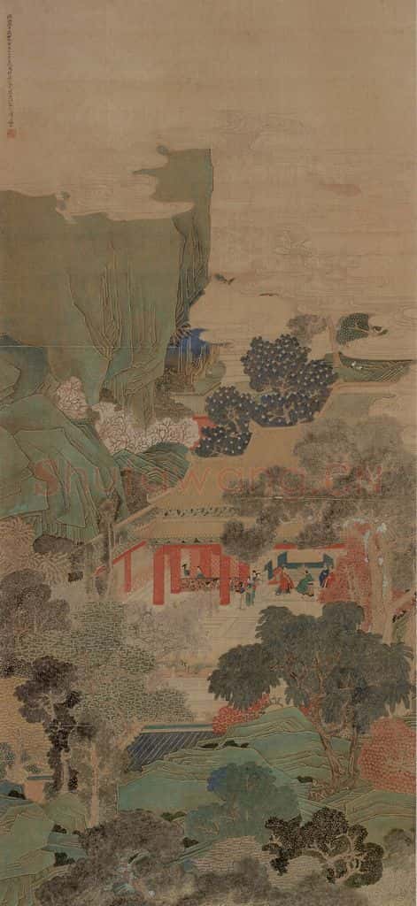 1866年 任伯年《人物故实图》书画作品
