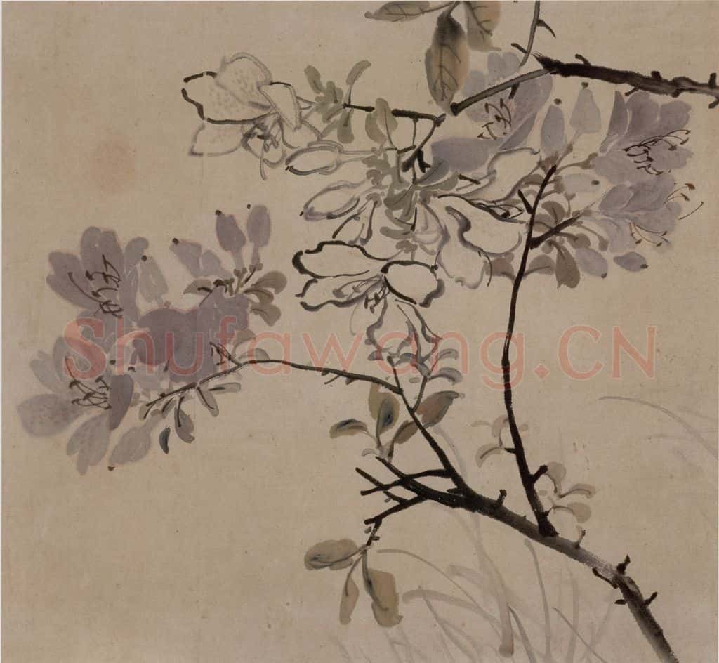 1866年 任伯年《丙寅花卉册》书画作品